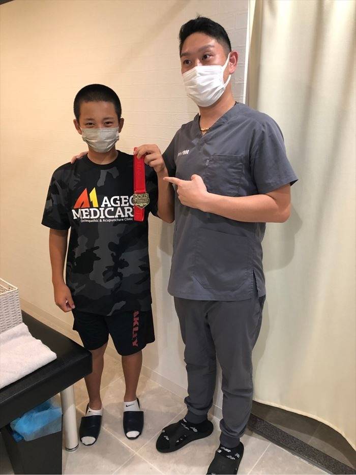 施術後に記念撮影